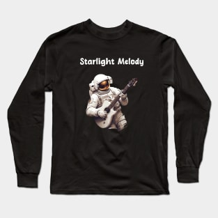 Astronaut playing guitar in space Long Sleeve T-Shirt
